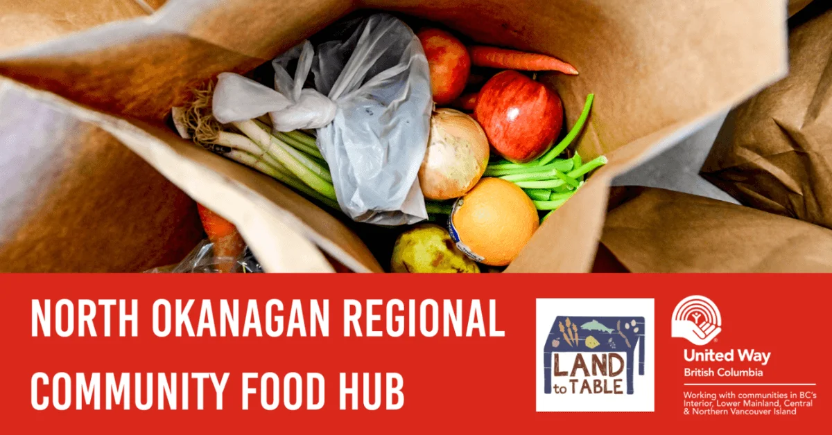 Media Release: Land to Table Continues to Steward United Way BC Regional Community Food Hub Initiative