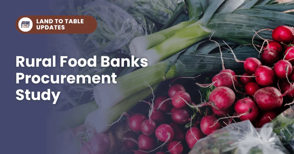 Rural Food Banks Procurement Study