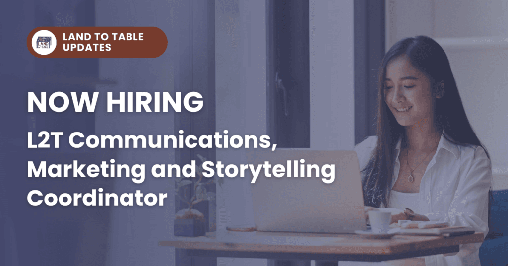 Hiring: Communications, Marketing and Storytelling Coordinator
