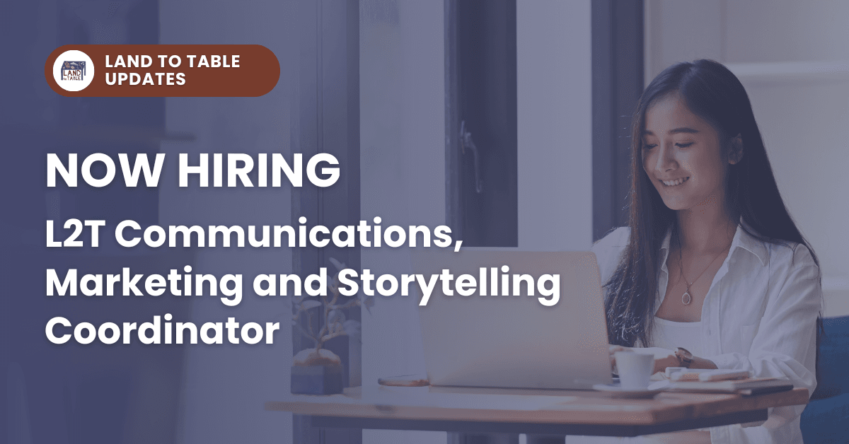 Hiring: Communications, Marketing and Storytelling Coordinator