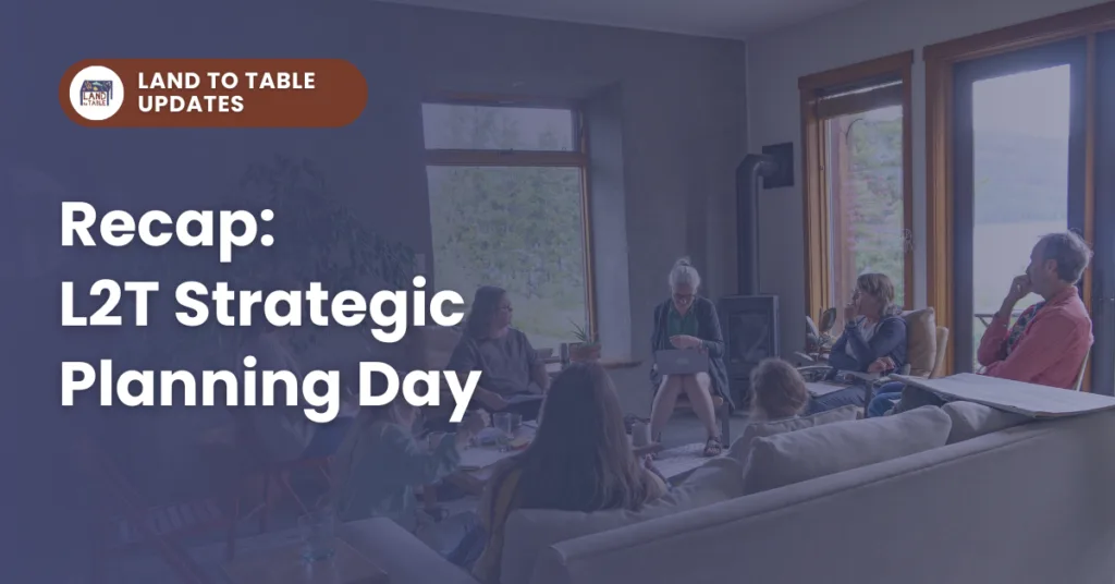 Recap: L2T Strategic Planning