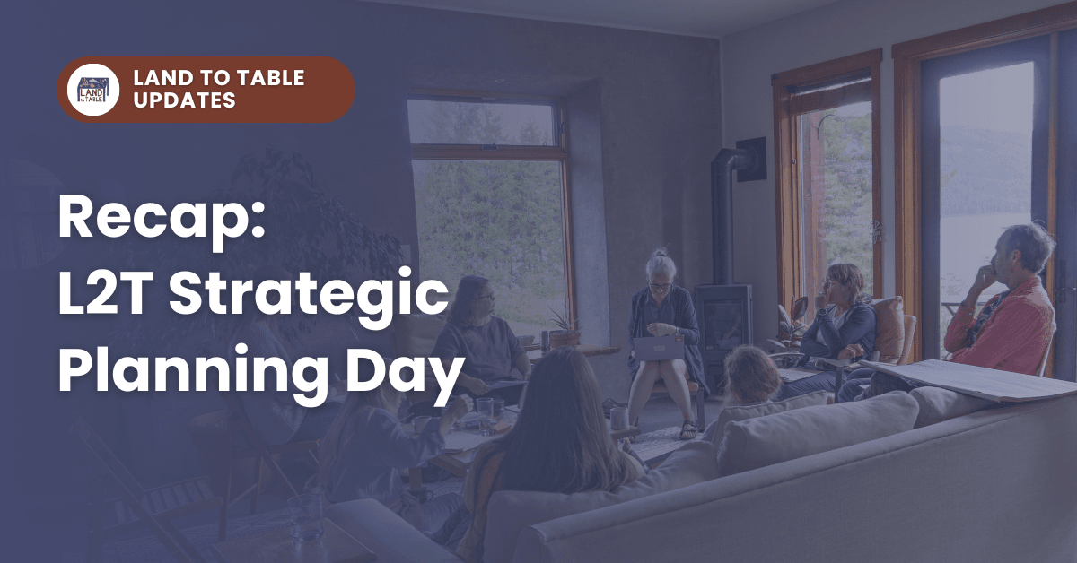 Recap: L2T Strategic Planning